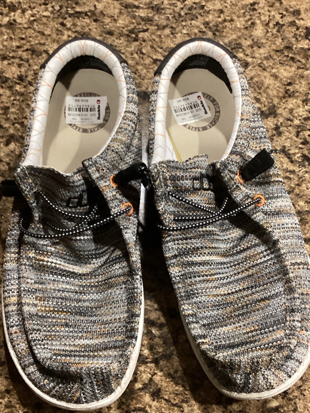 Hey Dude Men's Knit Slip-Ons in Gray, Tan and Black